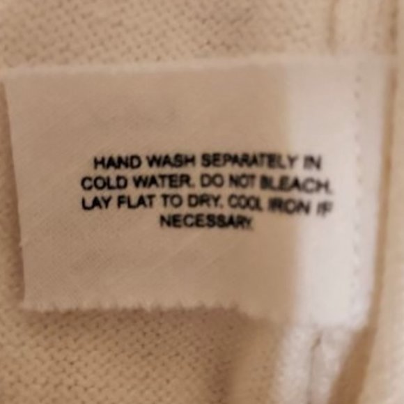 Thistle & Lavender Ivory long sleeve Sweater embroiderd front w/lace Size M NWT - Picture 9 of 10